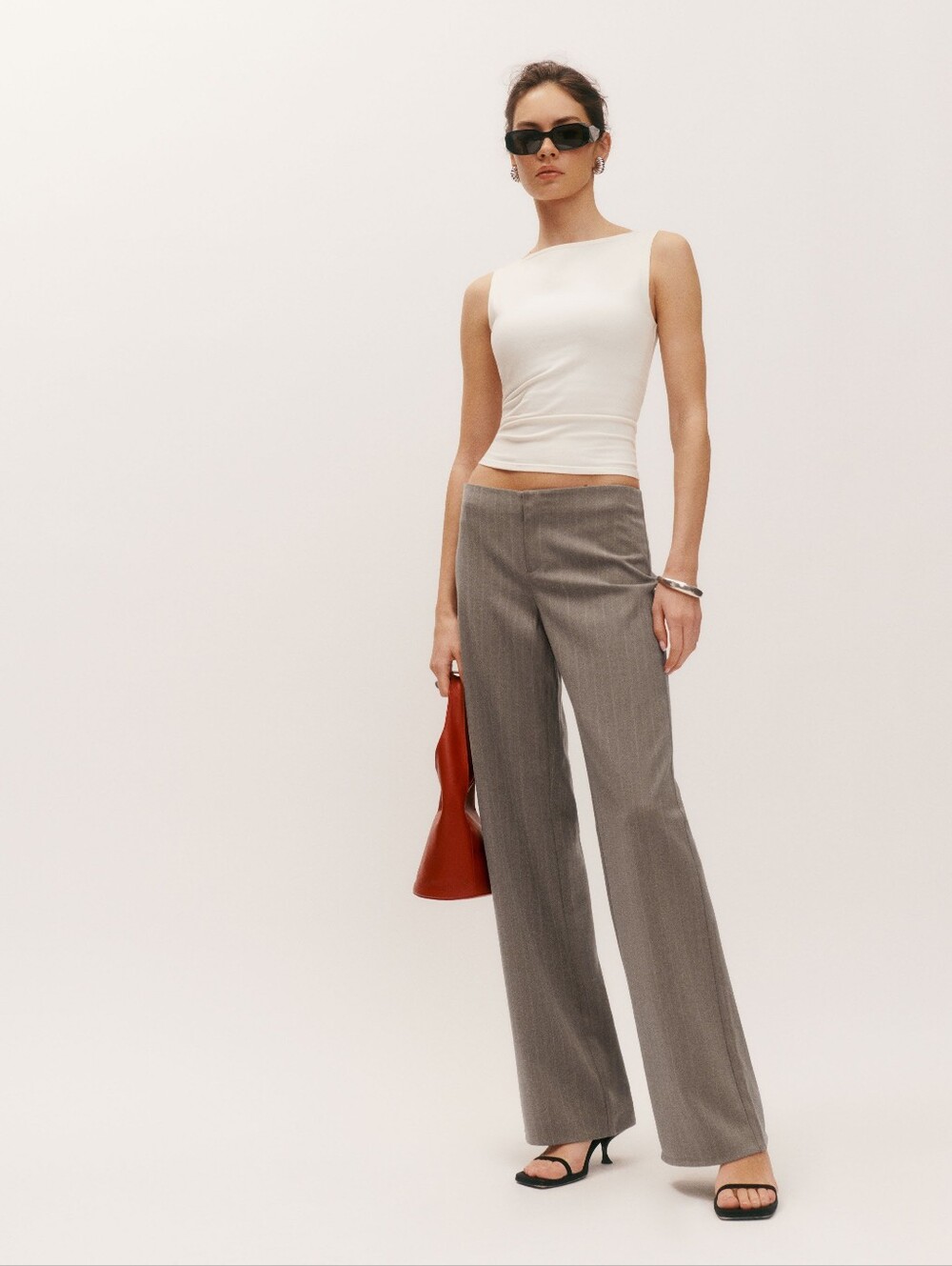 Reformation 🍸 Vida Wide-Leg Dress Pants 🍸 Low Rise